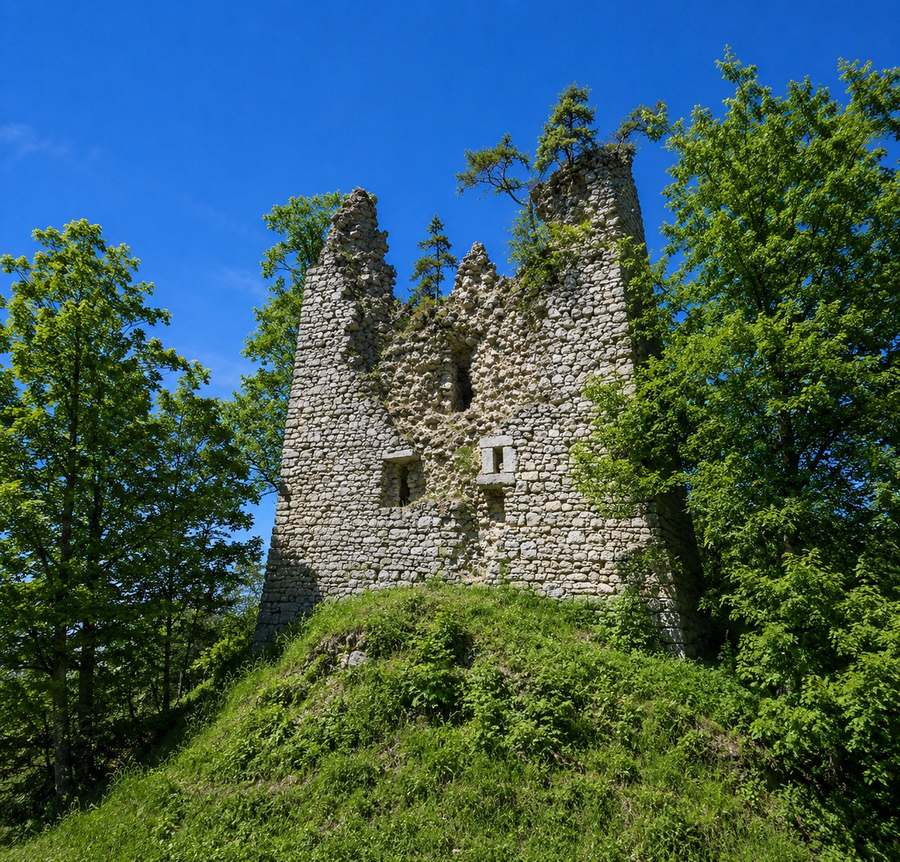 Zřícenina hradu Kunžvart u Strážného